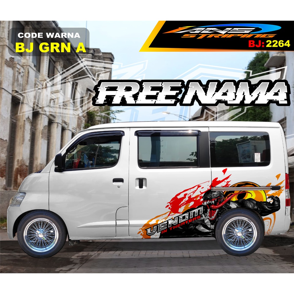 STICKER VARIASI MOBIL GRANMAX / VARIASI STIKER MOBIL LUXIO / STICKER DECAL BODY SAMPING MOBIL AVANZA XENIA / STIKER MOBIL