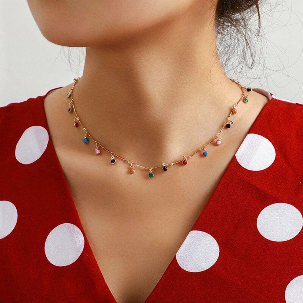 R-flower Candy Balls Pendant Kalung Elegent Fashion Perhiasan Choker