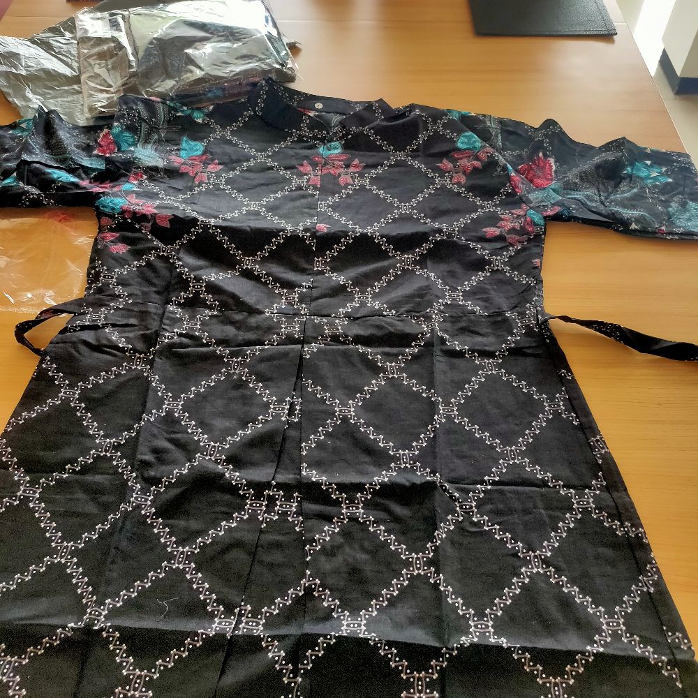 Batik Couple Keluarga Sania Ruffle Ori Ndoro Jowi Dnt Motif  Jaring& Bunga Termurah Shopee