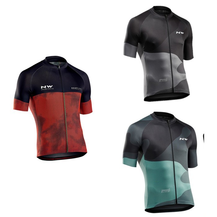 Baju Jersey Cycling Sepeda Import NW untuk Pria Premium II