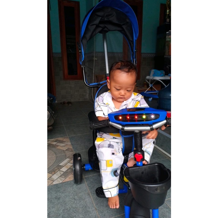 [EKA JAYA SEPEDA] Sepeda Anak Roda Tiga Sepeda Stroller Bayi Roda 3 Exotic 1268 1262 Batman Murah!