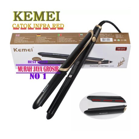 Kemei KM-2219 Catokan INFRA RED Hair Crimper Catokan Profesional Salon