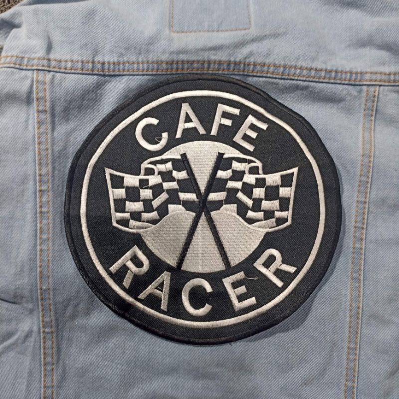 Backpatch bordir / Emblem bordir Cafe Racer premium best quality