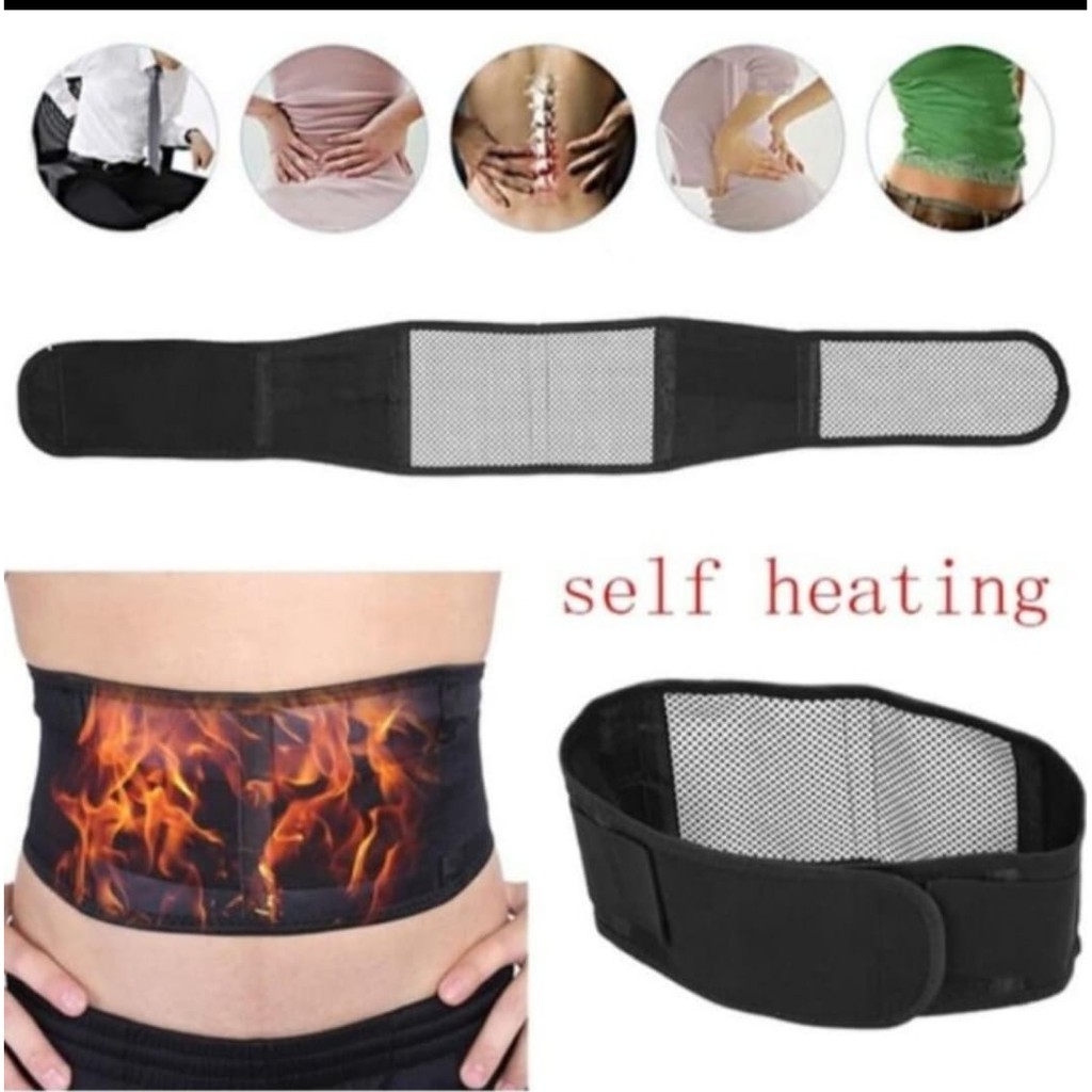 Sabuk Terapi Pemanas Magnetic Kesehatan Theraphy Self Heating Untuk Lutut Pinggang Punggung Dan Leher