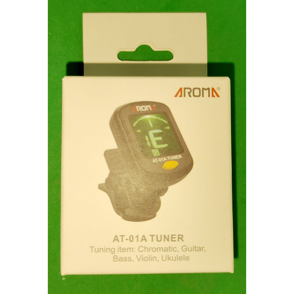 AROMA Tuner Gitar dengan Clip - AT-01A - M6SK02BK Black