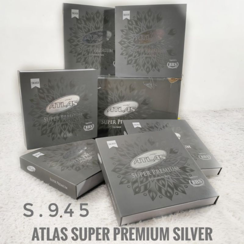 SARUNG ATLAS SUPER PREMIUM SKD 955 SILVER MOTIF BHS TERBARU