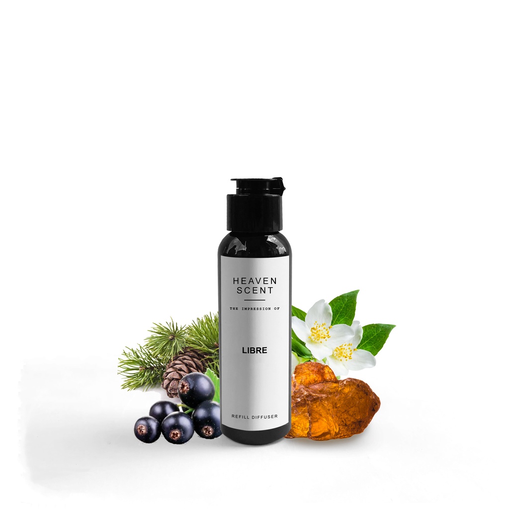 HEAVEN SCENT Refill Luxury Reed Diffuser 100 ml - Pengharum Ruangan Aromaterapi Inspired by Fragrance-Libre