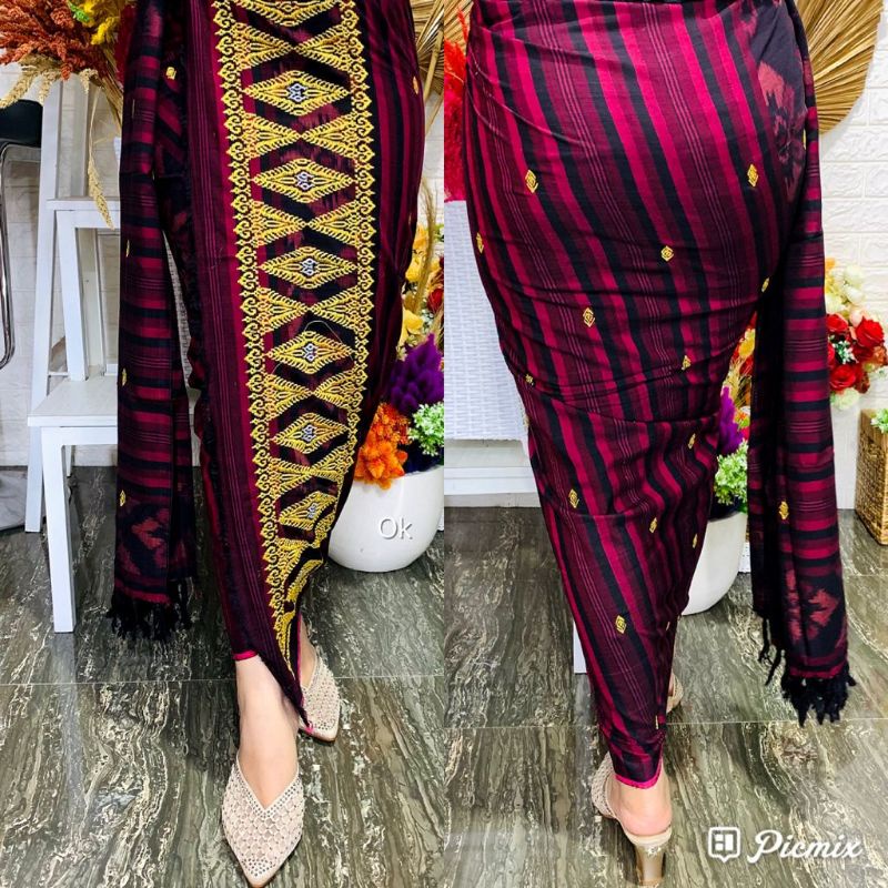 KAMEN LEMBARAN ENDEK TABURAN BENANG EMAS PREMIUM