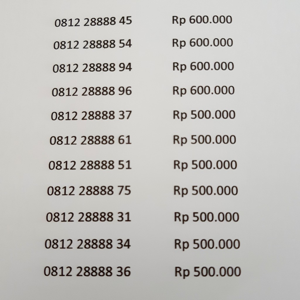 Nomor Cantik SIMPATI 11Digit 4G LTE 11angka Nocan TELKOMSEL Kartu