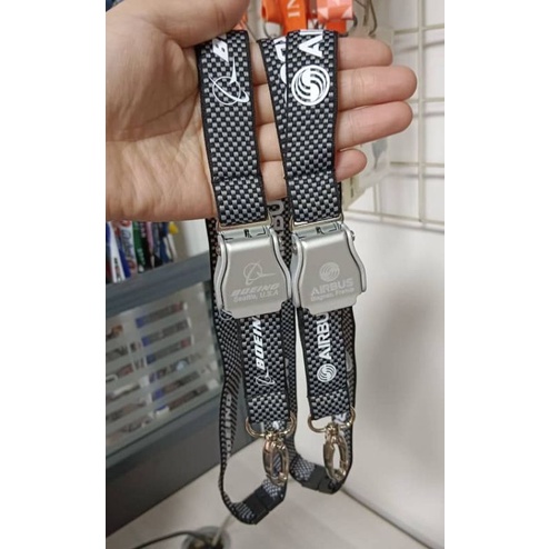 

Lanyard Airbus Rajutan Original Dengan Buckle SeatBelt