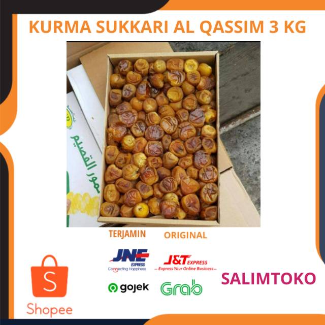 

KURMA SUKARI AL QASSIM ||| KURMA ARAB - KURMA ENAK & ORIGINAL 3 KG