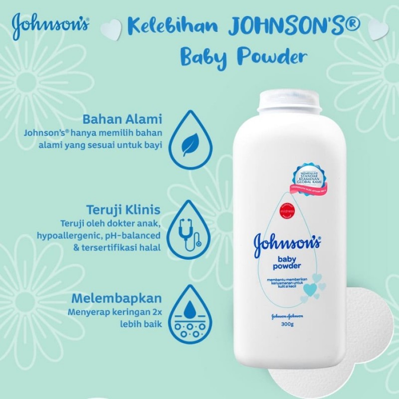 Johnsons Baby Powder Bedak Bayi 300 gr - Reguler