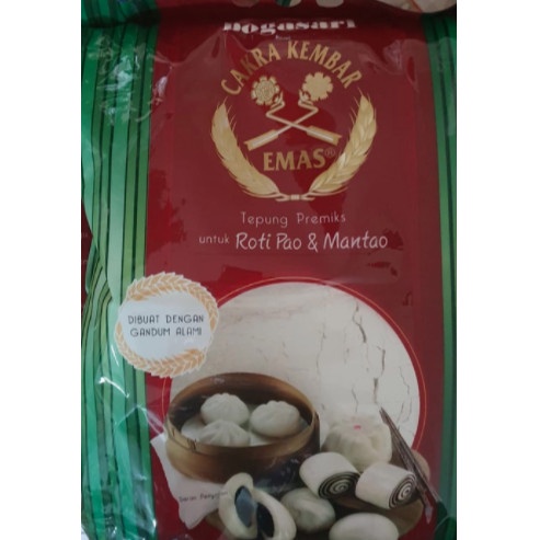 

hbt204tt Cakra Kembar Emas Tepung Terigu Untuk Roti Pao Dan Mantao 5 Kg Da01D100