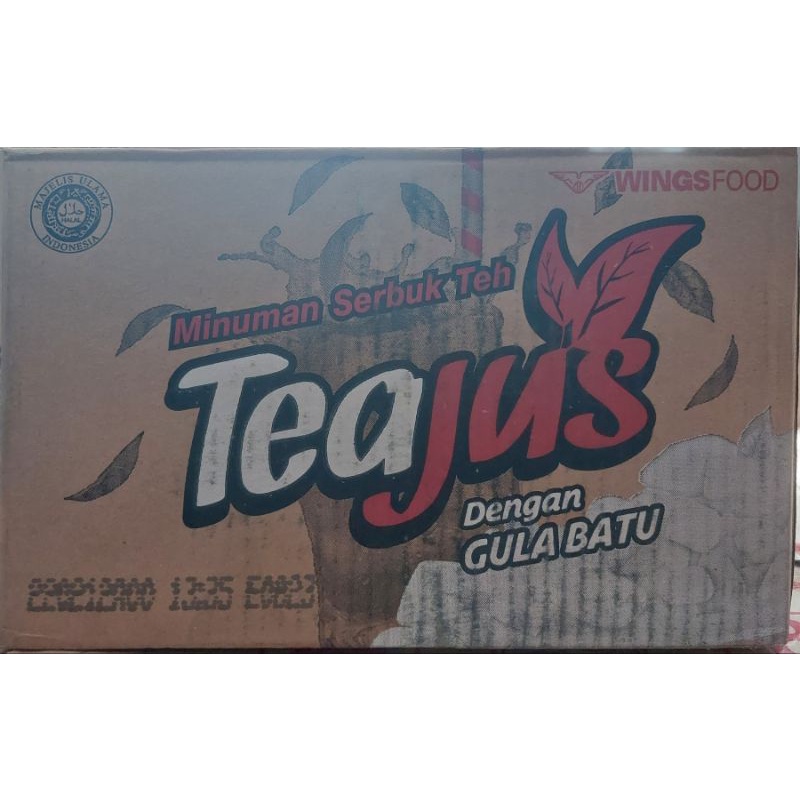 

Tea Jus / teh jus minuman serbuk teh 1 dus isi 6 pak @60 sachet