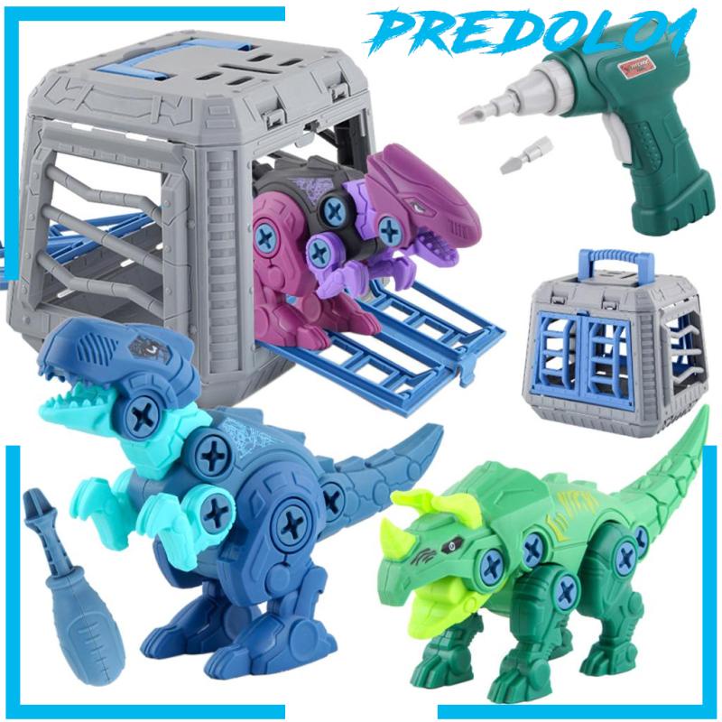 Predolo1 3pcs Mainan Dinosaurus Diy Untuk Hadiah Ulang Tahun Anak Laki-Laki / Perempuan