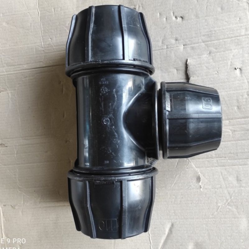 TEE Reducer HDPE 4x3inch | Reducer HDPE 4x3 inch 110mmx90mm | by FISH
