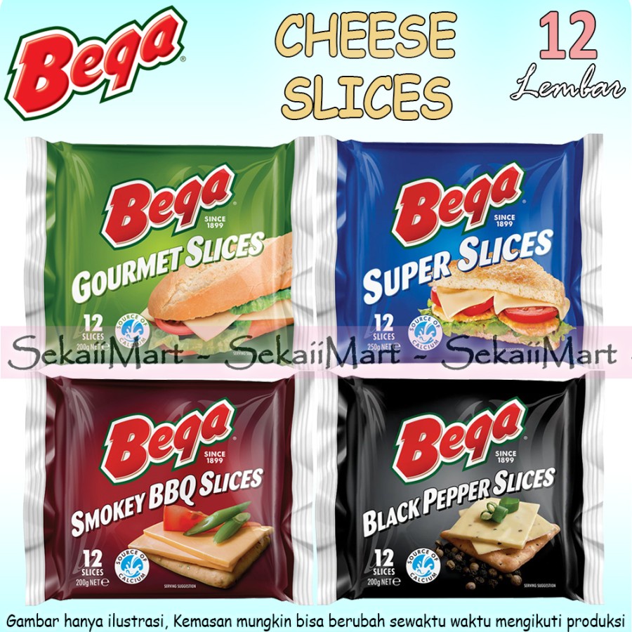 

BEGA Gourmet Sllices 200gr - Keju Iris Gormet 12 Lembar -Hijau