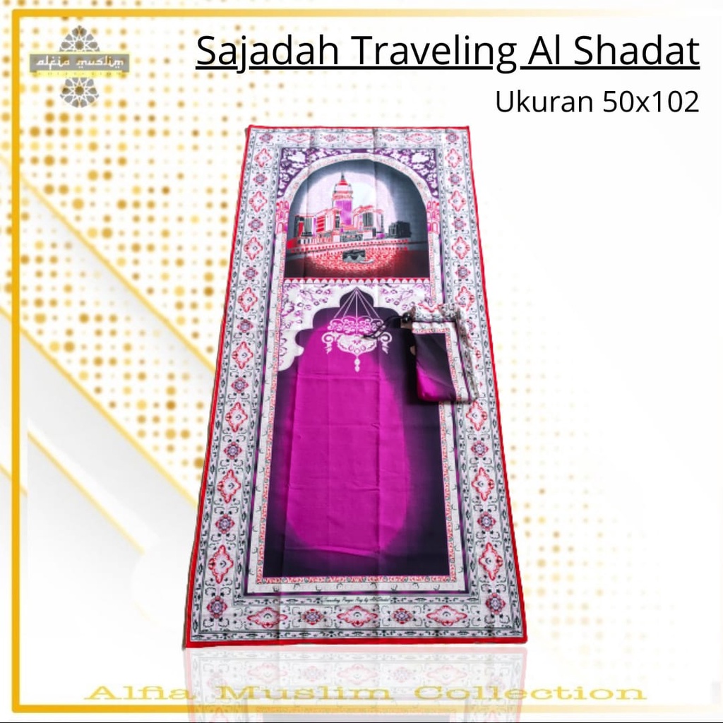 Sajadah Travelling Sejadah Traveling Sajadah Travel Saku Lipat Anti Air Motif Modern Sajadah Traveling Pouch Terbaru Terlaris dan Murah