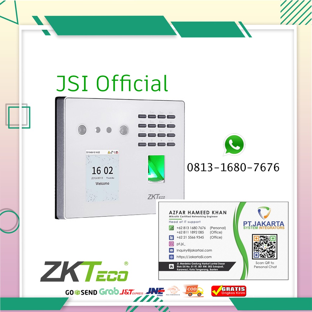 Jual ZKTeco MB40-VL (RFID) Mesin Absensi Finger Print (Time Attendance ...