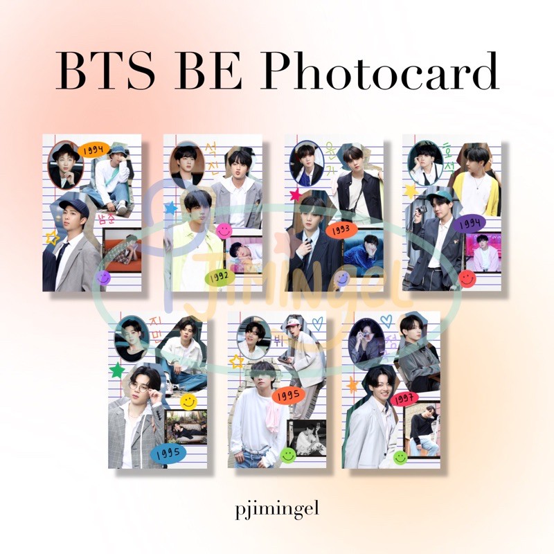 Photocard BTS BE Signature Edition