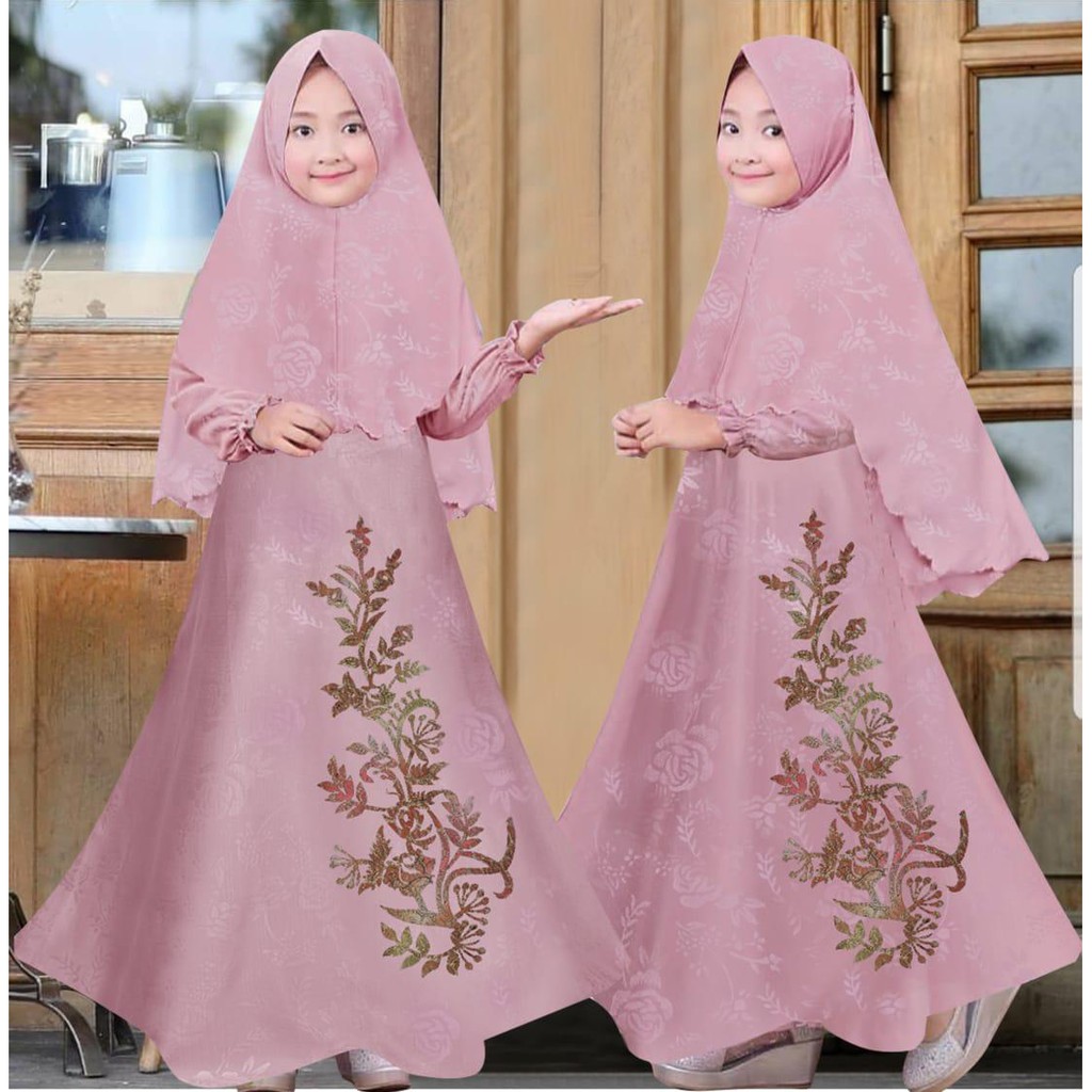 HOPYLOVY Gamis Anak Bunga Flower Kids