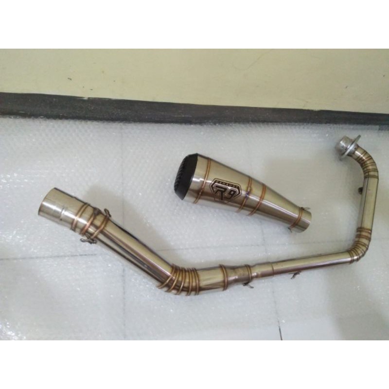 Knalpot Yamaha xsr 155 knalpot R9 Gp fullsystem