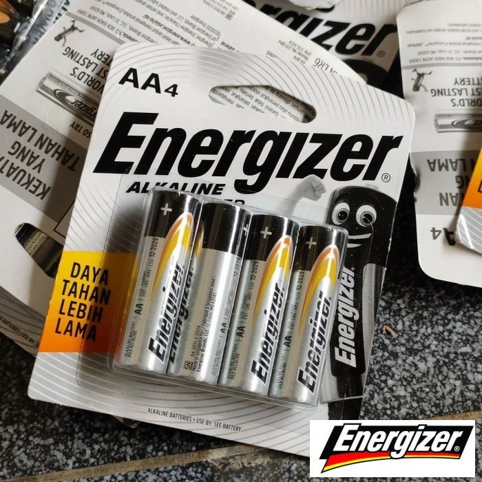 Baterai AA Energizer Alkaline Power 1 Pack Isi 4 Pcs Baterai A2