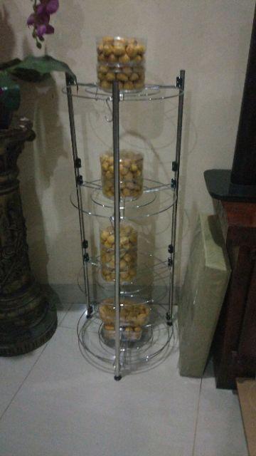 Micoe Rak Panci Wajan Peralatan Rak Dapur Bertingkat Rak 4 Dan 5 Tingkat