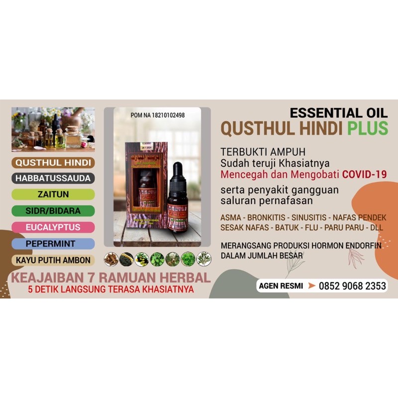 Minyak Qusthul Hindi PLUS Zait Mubarok