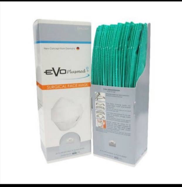 Masker Evo / Sensi plusmed 3ply / Pelindung Hidung model 4D  (harga per pcs)