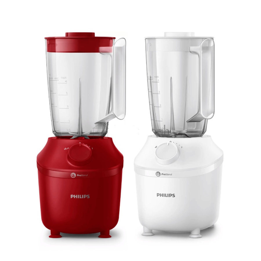 Blender Philips HR2042 HR 2042 HR-2042 1 Liter Series 3000 Red White