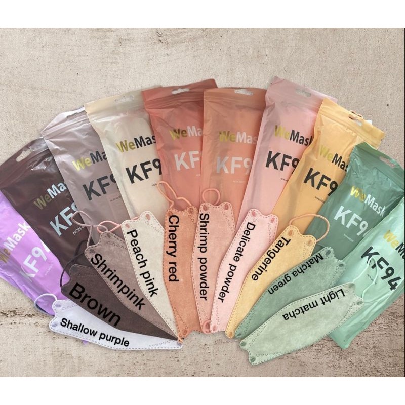 masker kf94 we mask isi 10pcs 4 ply impor wemask masker artis korea duckbill extra nyaman glamours masker kekinian