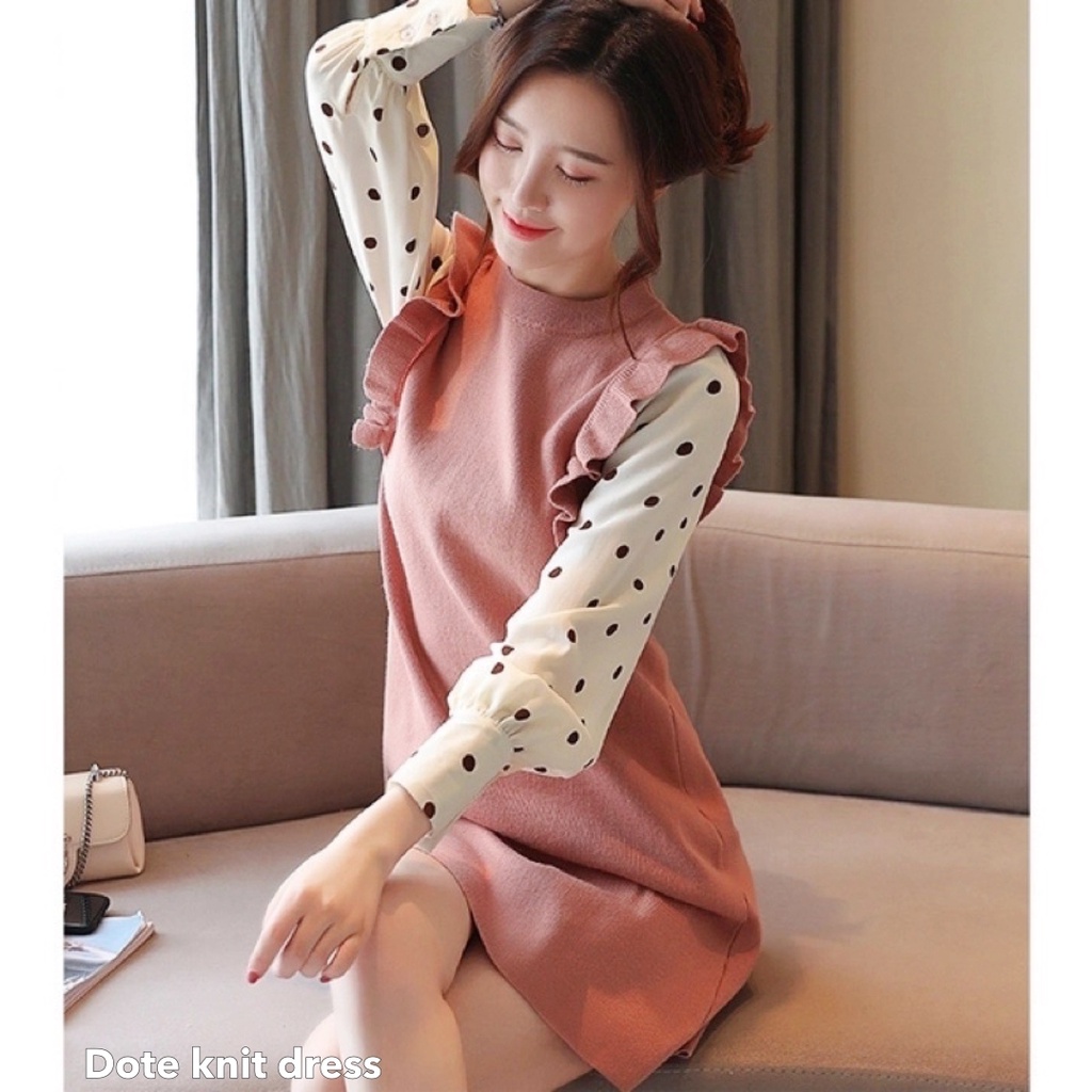 Dote knit dress -Thejanclothes