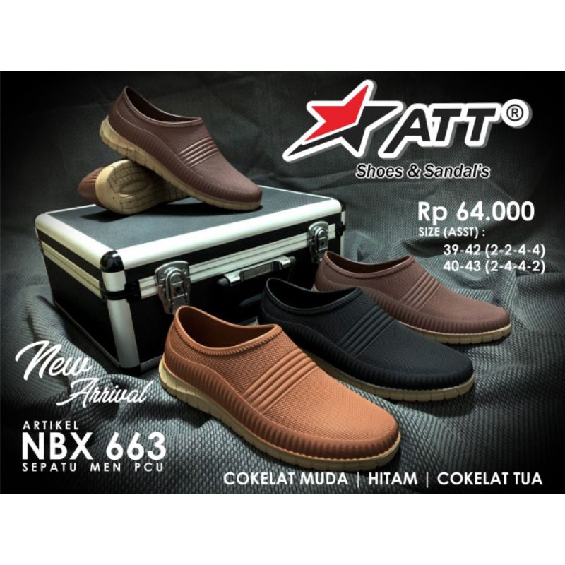 sepatu ATT NBX 663 - sepatu slip on karet pria