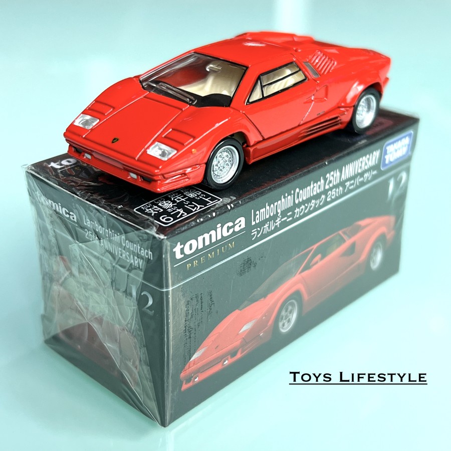 Mobil Tomica Premium Diecast 12 Lamborghini Countach 25th Anniversary