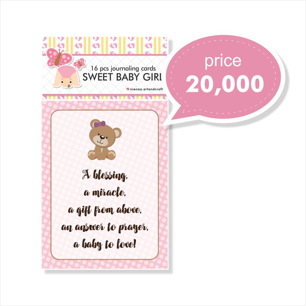 

Journaling Card Sweet Baby Girl Collection