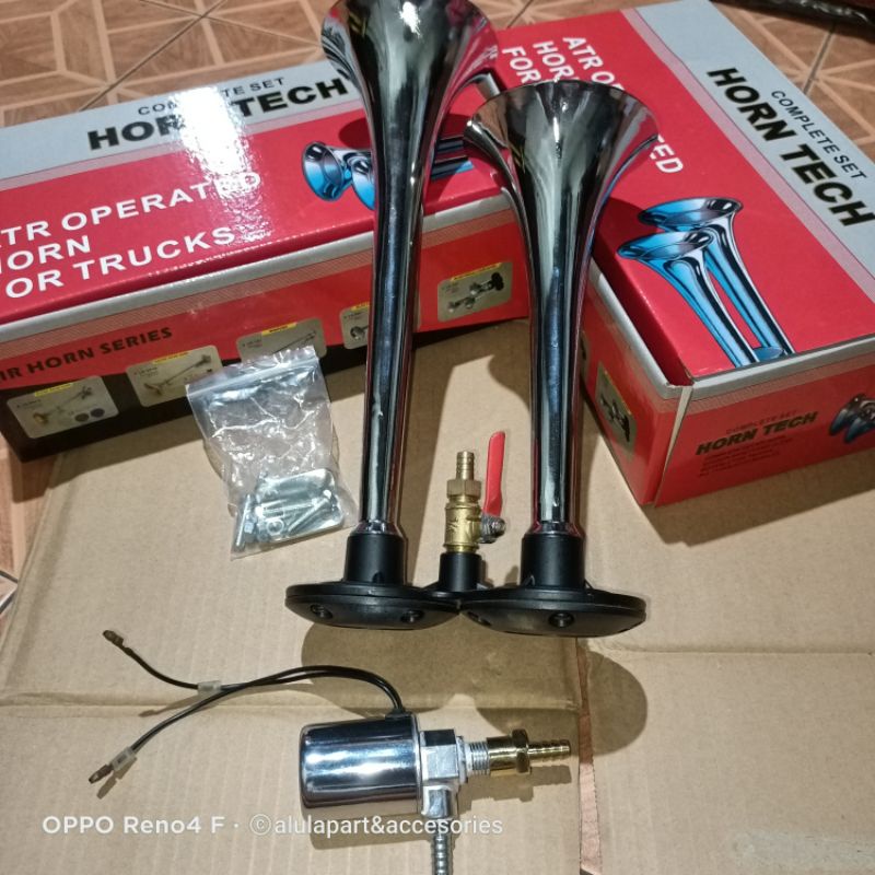KLAKSON rk kw12/24v klakson switch nepel kran tinggal sambung selang klakson angin