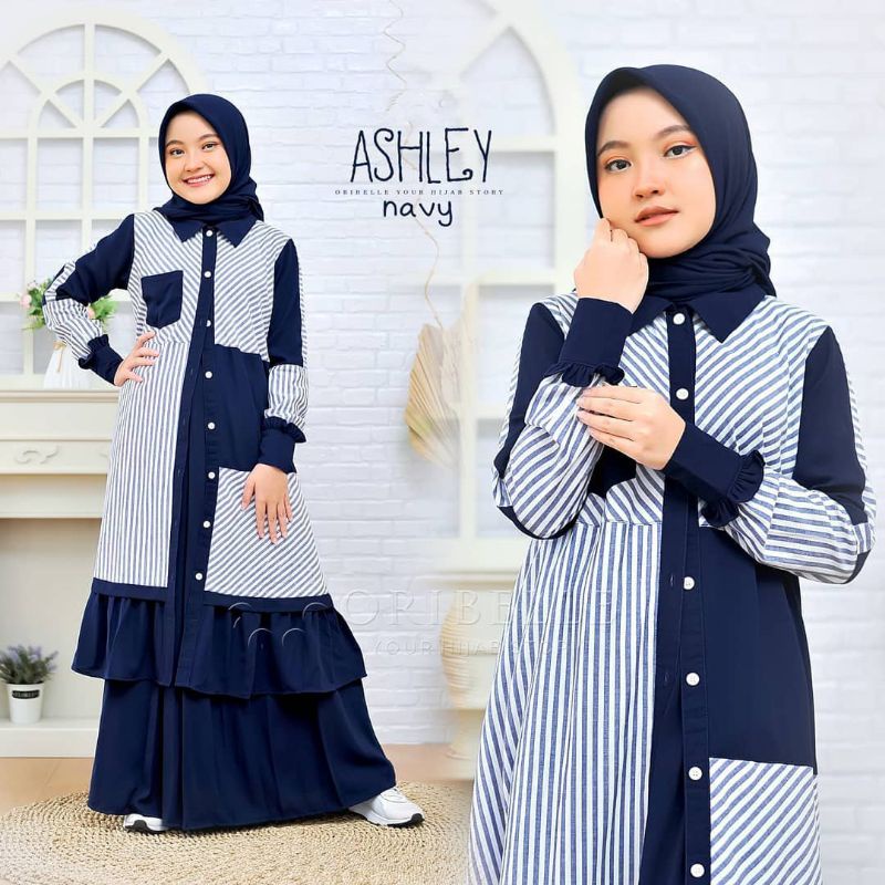 GAMIS MUSLIM ANAK REMAJA 11-15 TAHUN/ASHLEY KIDS/GAMIS MUSLIM ANAK TERLARIS ORIBELLE/FAR MOSLEMSTORE