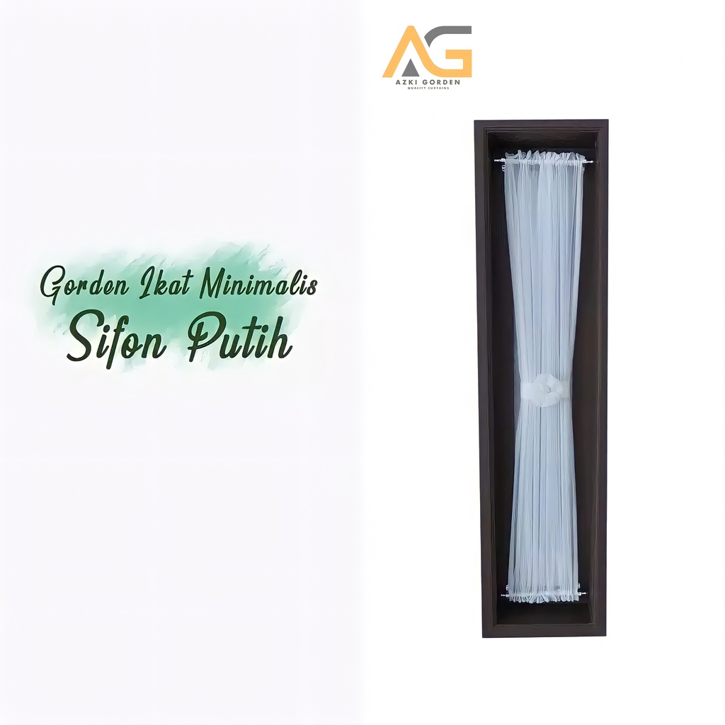 Vitrase ikat Minimalis / Gorden Siang Minimalis / Gorden Ikat Minimalis Sifon