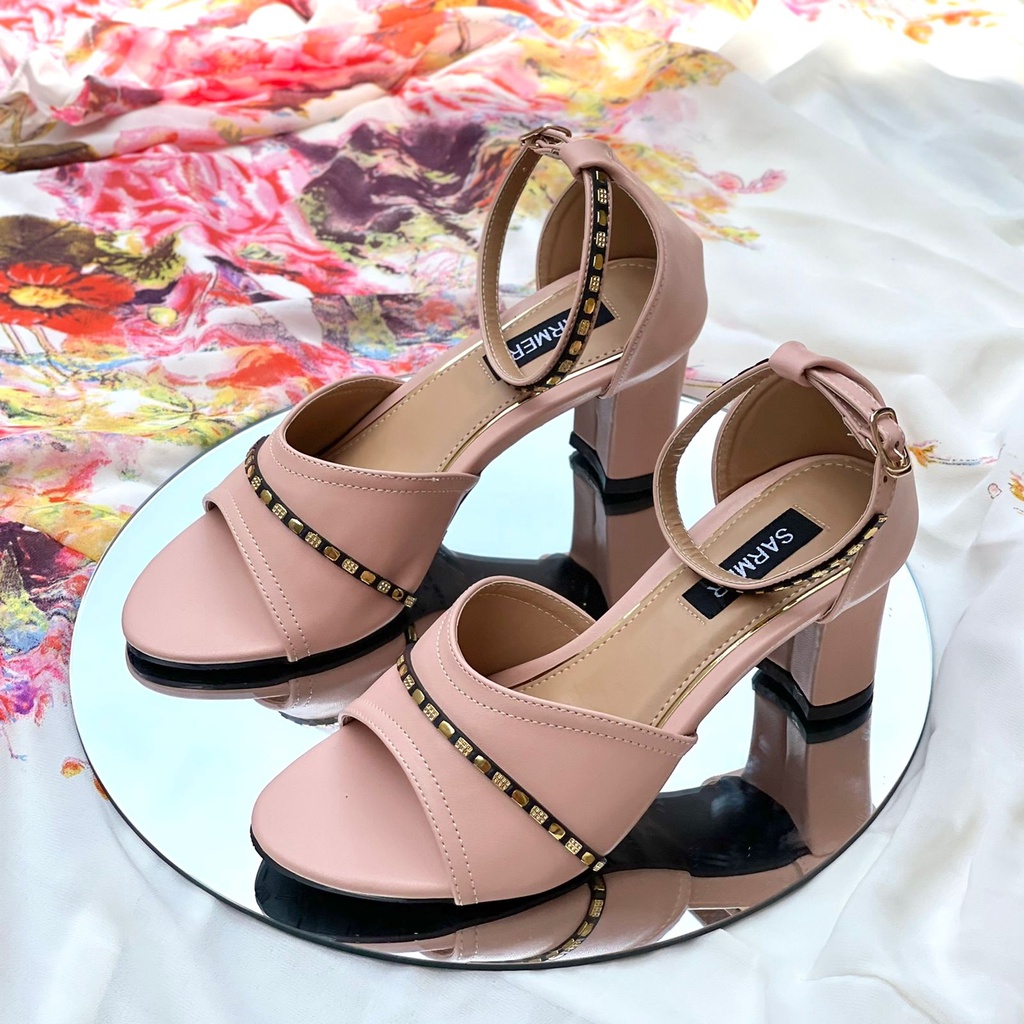 SARMER - JOANNA HEELS PINK