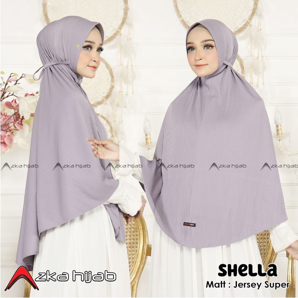 Jilbab Khimar Bergo Maryam Tali Jumbo Hijab Instan Syari Plisket Jersey Super Premium