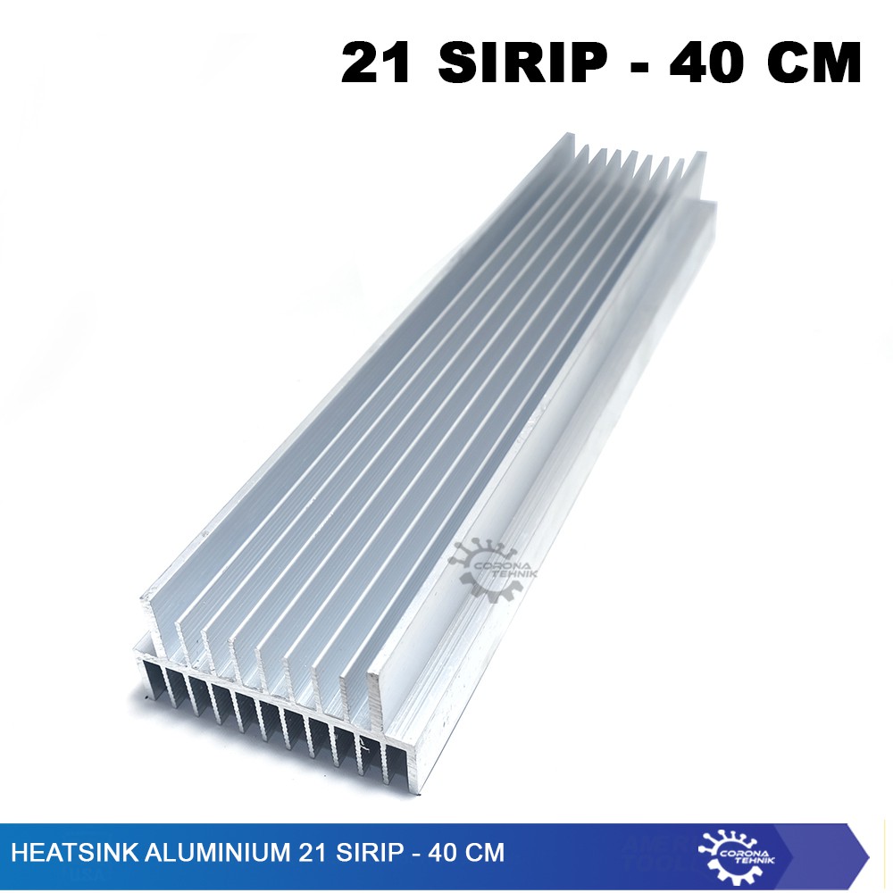 Heatsink Aluminium 21 Sirip - 40 cm