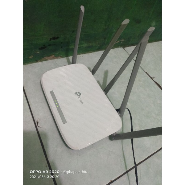 TP LINK AC1350 Wireless Dual Band Router Model Archer C60 Plus adaptor
