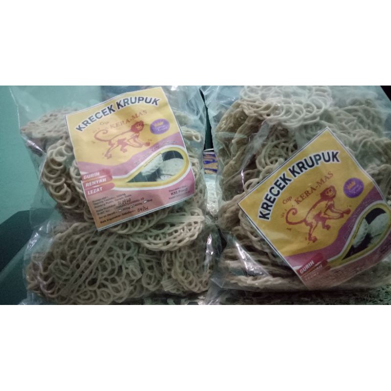 Krupuk Krecek Spesial Bawang/Terasi Cap Kera Mas