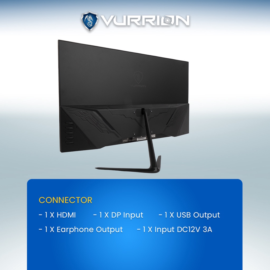 Monitor LED Gaming ORIZ 24 INCH 24MG-500F Flat Vurrion 165HZ 1MS 1 Years 24&quot; 24Inch Warranty