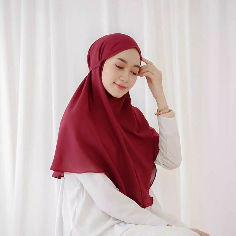 BERGO MARYAM DIAMOND ITALIANO Jilbab hits Cantik DIAMOND tali samping Elegant Murah