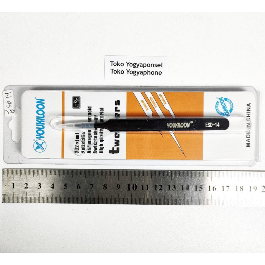 Tweezers pinset esd 14 lurus pendek kualitas istimewa original