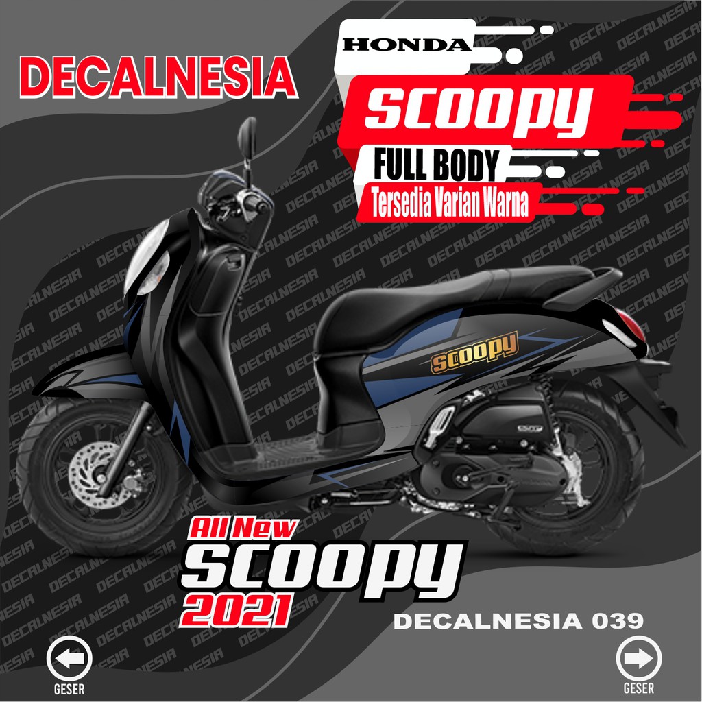 Decal Full Body Scoopy 2021 Roadrace Variasi - Stiker Motor Scoopy All New 2021 - Decal Scopy 2021