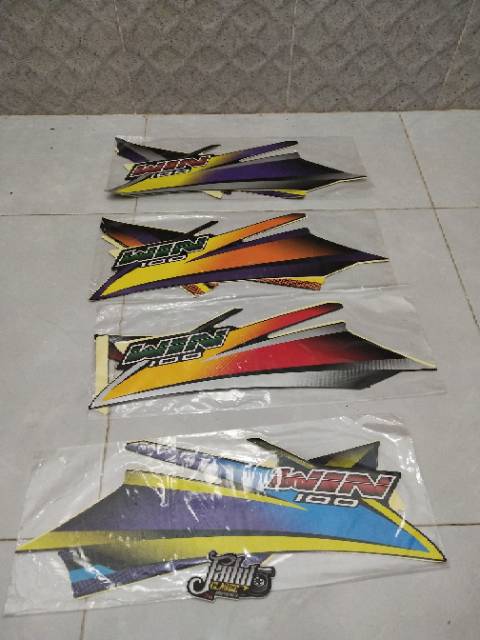 Striping honda win 100 sticker motor list body standar berkualitas terbaik