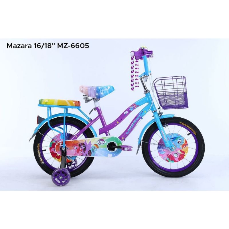 sepeda anak perempuan sepeda mini 16 18 mazara6605
